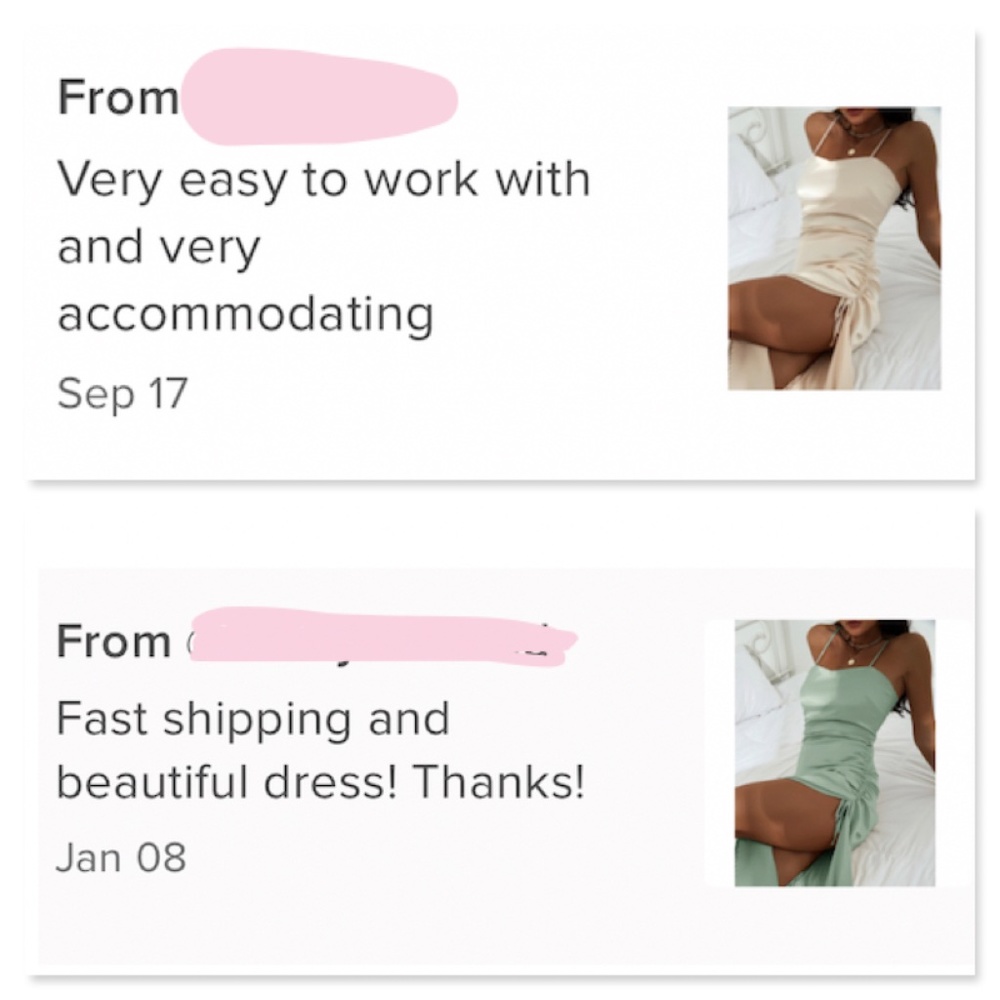 Satin Champagne High Slit Midi Dress - Picture 7 of 9